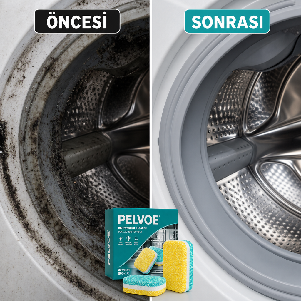 Pelvoe Çamaşır Makinası Temizleme Tableti - 20'li Paket