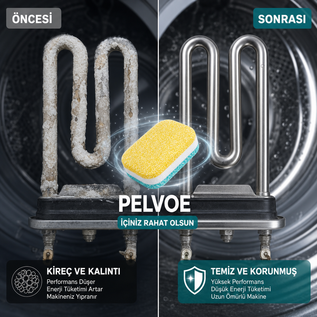 Pelvoe Çamaşır Makinası Temizleme Tableti - 20'li Paket